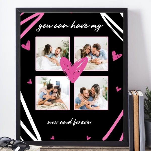 Valentine’s Day Personalized Photo Frame – Custom Message & Photo - Image 3