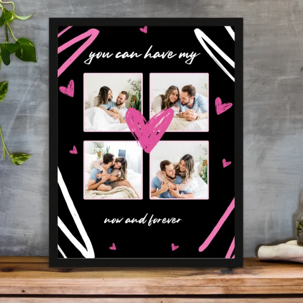 Valentine’s Day Personalized Photo Frame – Custom Message & Photo