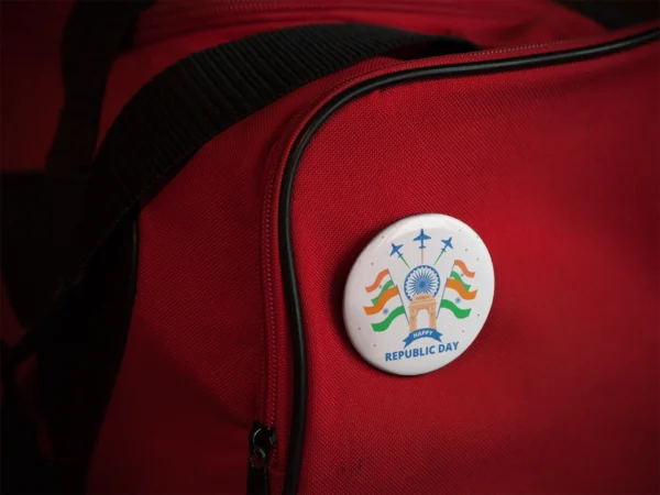 76th Republic Day India Badge Button - Image 2