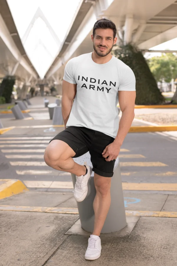 Indian Army Tribute T-Shirt – Unisex Round Neck Cotton Tee for Republic Day 2025 - Image 3